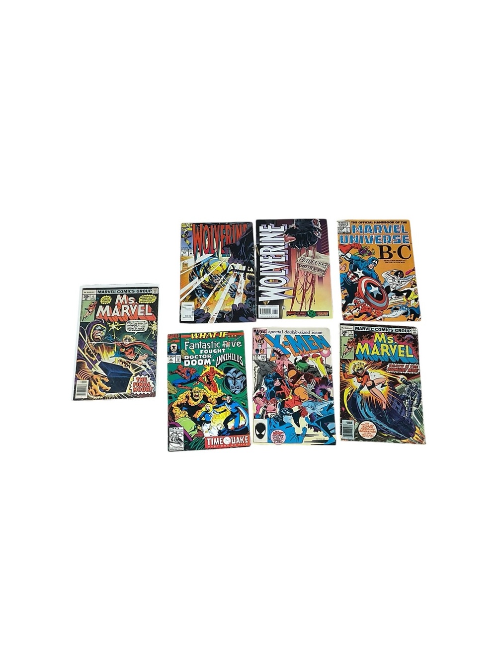 Vintage Marvel Comic Book Lot X-Men Wolverine Ms. Marvel KnightFlight 13 Comics - Picture 2 of 4
